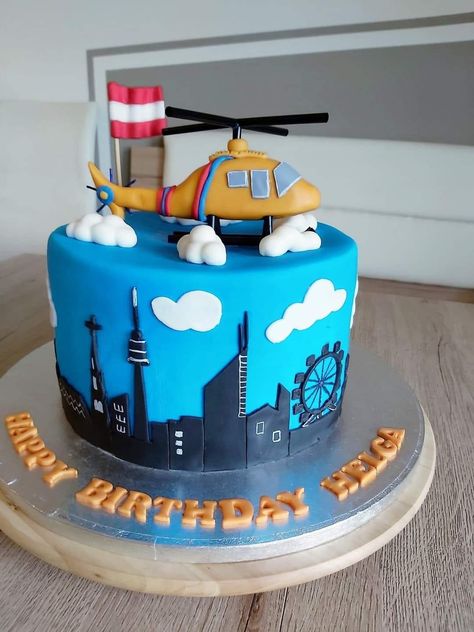 Helicopter Cake, Decorating Books, Cake Decorating Books, Thematic Cake, Novelty Cakes, Helicopter, Cake Decorating, Birthday Cake, Cake