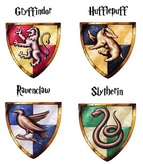 hogwarts house logos for banners and flags printable ||  centsational girl Harry Potter House Banners, Classe Harry Potter, Harry Potter Halloween Party, Cumpleaños Harry Potter, Stile Harry Potter, Harry Potter Bday, Harry Potter Classroom, Harry Potter House, Harry Potter Printables