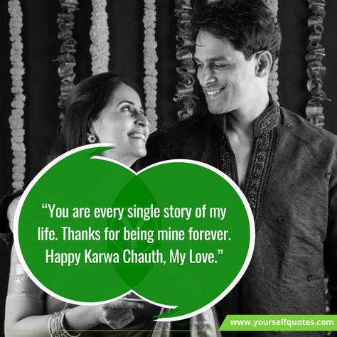 It's that time of year again! The time when married women across India fast from sunrise to moonrise for the safety and longevity of their husbands. A... , Alluring Karva Chauth Quotes for Wife , https://www.yourselfquotes.com/karva-chauth-wishes-quotes/ Karva Chauth Quotes, Karva Chauth Wishes, Love You Hubby, Quotes For Wife, Happy Karwa Chauth, Karva Chauth, Wishes For Husband, Married Women, Happy Married Life