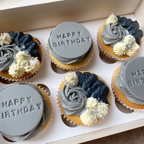 Cupcakes For Husband Birthday, Happy Birthday Cupcakes For Men, Happy Fathers Day Cake, 33 Birthday, Fathers Day Cupcakes, Cupcakes For Men, Birthday Cake For Husband, Cupcakes Birthday, Cake For Husband