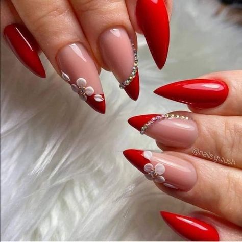 Red Bride Nails, Red Nails For Bride, Red Bridal Nail Art, Bridal Nail Art Indian Red, Red Bridal Nails Wedding, Bridal Red Nails, Red Bridal Nails, Bridal Nail Art Indian, Judy Nails