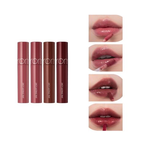 So many cute colors available on Amazon and Yesstyle (use code YAELLEE03 at checkout) Romand Juicy Lasting Tint, Korean Lipstick, Ripe Fruit, Makeup Lip, Makeup Essentials, Vivid Color, K Beauty, Lip Tint, Makeup Tools