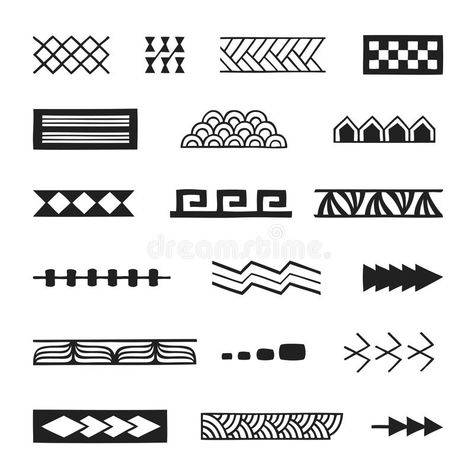 Polynesian tattoo indigenous primitive art stock illustration Folk Art Symbols, Polynesian Symbols, Hawaiian Symbols, Polynesian Tattoo Meanings, Symbol Tattoos With Meaning, Symbol Meanings, Polynesian Tattoo Sleeve, Hawaii Tattoo, Art Symbols