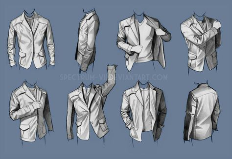 Holding Jacket Pose, Jacket Folds, Suit Drawing, Jacket Drawing, Life Study, Fabric Drawing, Clothing Sketches, Drawing Studies, Drawing Quotes