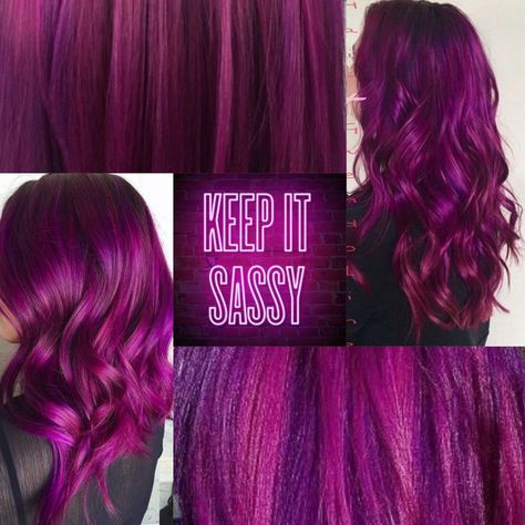 Raspberry Purple Hair, Berry Purple Hair, Fuschia Hair Magenta, Purple Wine Hair, Magenta Hair Highlights, Magenta Purple Hair, Purple Magenta Hair, Purple Hair Colour Ideas, Purple And Magenta Hair