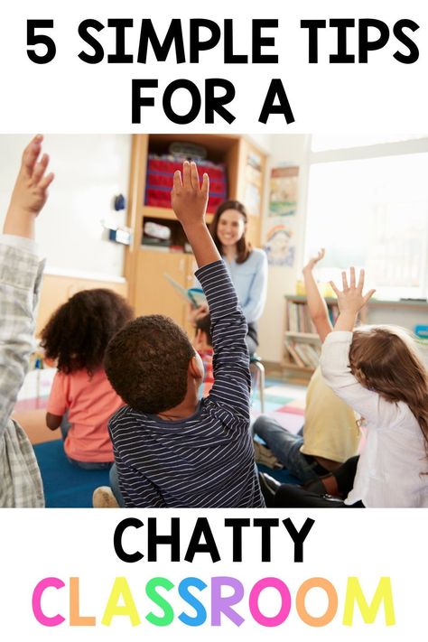 Do you have students who are always talking and interrupting? It can be impossible to teach when you’re constantly redirecting chatty students. This blog post has 5 classroom management ideas for dealing with a chatty class so you can actually teach! Learn how to teach kids to listen, raise their hand, and stop interrupting! Click the image to read more! Classroom Listening Strategies, How To Get Preschool Class To Listen, How To Get Preschoolers To Listen, How To Teach Effectively, How To Get Kindergarteners To Listen, Preschool Discipline Ideas Classroom Behavior, Listening Strategies For Students, Positive Classroom Management Preschool, Prek Classroom Management