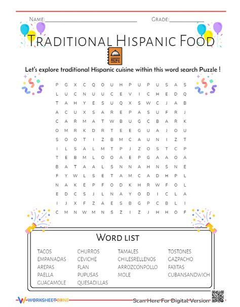 Enjoy a fun and educational activity celebrating Hispanic Heritage Month with this engaging word search puzzle! Check it now!!!😍
#Puzzle
#WordSearch
#FoodWordSearch
#HispanicHeritageMonthWordSearch
#Seasonal
#HispanicHeritageMonth
#Churros
#Tacos Food Worksheet, Free Word Search, Free Word, Hispanic Food, Hispanic Heritage Month, Hispanic Heritage, Heritage Month, Food Words, Educational Activities