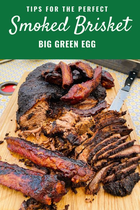 Best Smoked Brisket Recipe, Smoked Beef Brisket Recipes, Brisket Flat, London Broil Recipes, Brisket Recipes Smoked, How To Cook Brisket, Big Green Egg Recipes, Green Egg Recipes, Brisket Recipe