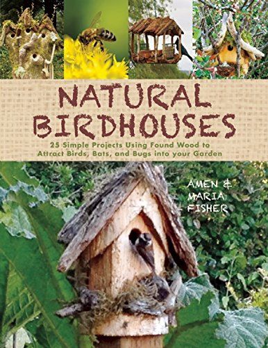 Natural Birdhouses: 25 Simple Projects Using Found Wood to Attract Birds, Bats, and Bugs into Your Garden: Amen Fisher, Maria Fisher: 9781632207098: Amazon.com: Books Bird House Plans Free, Bat House, Handmade Birdhouses, Bird House Plans, Simple Projects, Diy Birds, Interesting Animals, How To Attract Birds, Backyard Birds