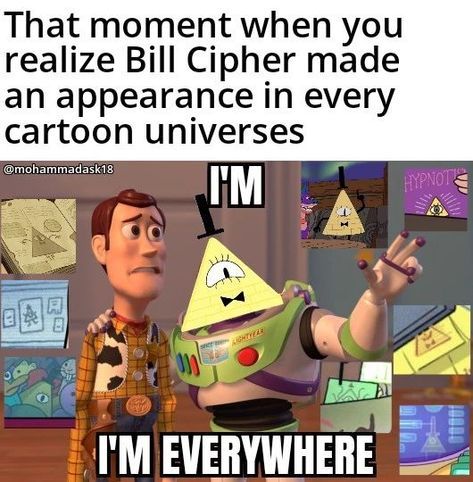 Funny Sarcastic Memes, Gravity Falls Crossover, Sarcastic Memes, Gravity Falls Bill Cipher, Fall Memes, Gravity Falls Funny, Gravity Falls Au, Gravity Falls Bill, Gravity Falls Fan Art