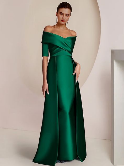 Green evening dress