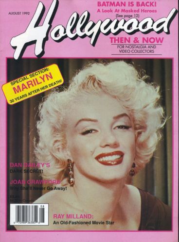 Hollywood: Then & Now (Hollywood Studio Magazine) - August 1992, magazine from USA. Marilyn Monroe 30th anniversary issue. Front cover photo of Marilyn by Frank Livia, 1952. Marilyn Monroe Books, Hollywood Magazine, Marilyn Monroe Painting, Arte Pulp, Marilyn Monroe Poster, Estilo Marilyn Monroe, Hollywood Studio, Movie Magazine, Marilyn Monroe Photos