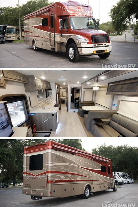 Sprinter Motorhome, Airstream Motorhome, Luxury Rv Living, Travel Trailer Living, Rv Floor Plans, Motorhome Conversions, Fifth Wheel Campers, Rv Dreams, Rv Motorhomes