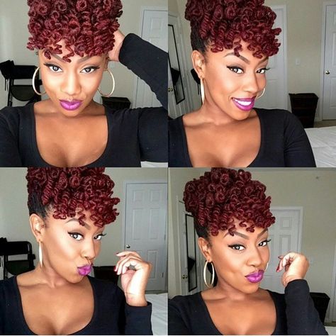 Regal Hairstyles, Short Crochet Hairstyles, Updo Cabello Natural, Hairstyles Crochet, Short Crochet, Crochet Hairstyles, Curly Crochet Hair Styles, Short Locs Hairstyles, Braids Styles