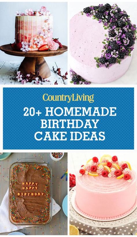 image Country Birthday Cakes, Birthday Cake Recipe Homemade, Appetizers Football, Types Of Birthday Cakes, Homemade Birthday Cake, Homemade Vanilla Cake, Snacks Kids, Small Birthday Cakes, Ice Cream Birthday Cake