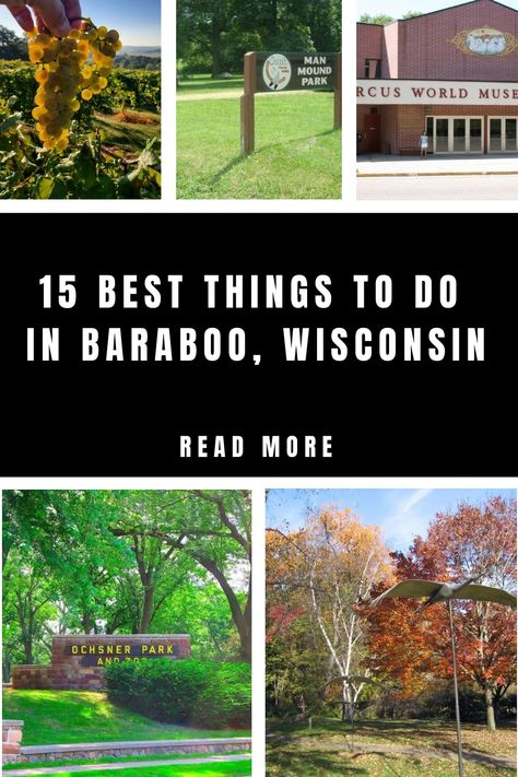 The largest city Sauk County in Wisconsin, offers a great travel adventure. Here are the best things to do in Baraboo, Wisconsin, that you should not miss. Baraboo Wisconsin Things To Do, Visit Wisconsin, Things To Do In Wisconsin, Baraboo Wisconsin, Sister Trip, Travel Wisconsin, Wisconsin Travel, Wisconsin Dells, Mirror Lake