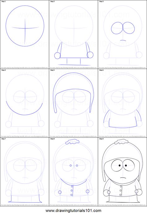 Craig Tuckernis a famous character from animated cartoon movie South Park which is based on the life of wll known politicians and famous celebrities. If you want to draw Craig Tucker, follow our tutorial step by step. Craig Tucker Drawing, Craig Drawing, South Park Character Sheet, Craig Drawing South Park, South Park Characters Base, How To Graffiti Step By Step, How To Draw South Park Style, South Park Character Drawing, South Park Body Template