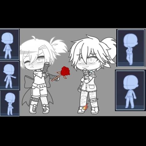 Boy X Boy Base, Gacha Club Poses Ideas Couple, Gacha Poses Base Couple, Gacha Poses Ideas, Club Poses, Boy X Girl, Pose Gacha, Gacha Custom Poses Couple, Gacha Pose