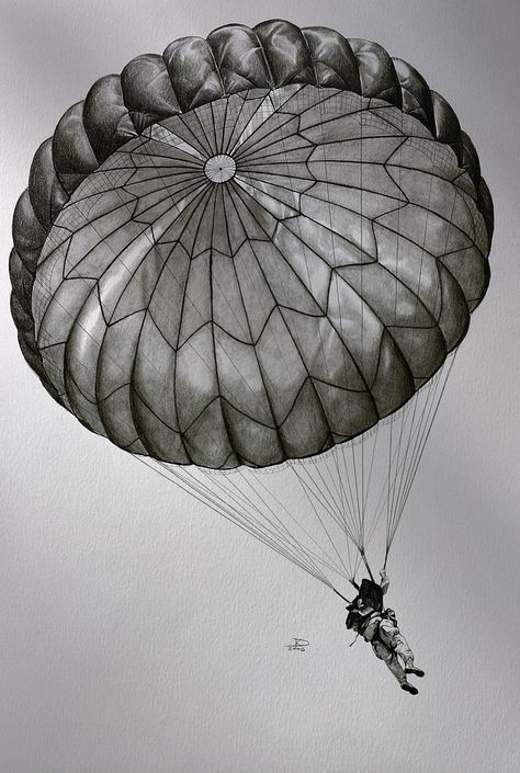 Airborne Wallpaper, Paratrooper Art, Viking Rune Meanings, Airborne Army, Hot Air Balloon Design, Military Tattoos, Military Drawings, Military Artwork, Tattoo Desings