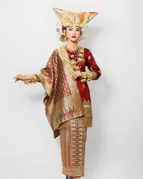 Indonesia Traditional Dress, Indonesia Traditional Clothes, Malaysian Clothes, Fire Planet, Malay Traditional, Indonesian Clothing, Indonesia Traditional, Lion Craft, Muslimah Wedding Dress