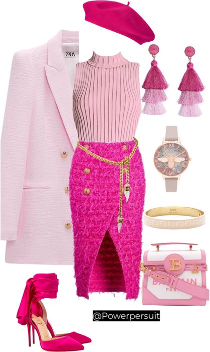 Barbie Parisian Takeover Outfit | ShopLook Barbie Business Outfit, Barbie Wardrobe Aesthetic, Barbie Winter Outfits, Parisian Barbie, Barbie Fashion Fairytale Outfits, Costume Ideas 2023, Halloween Costume Ideas 2023, Barbie Doll Pink Outfit, Barbie Halloween Costume