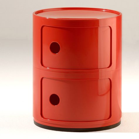 Kartell Componibili 2 Tier Storage – MoMA Design Store Moma Exhibition, Moma Design, Modular Storage, Plastic Injection Molding, Red Bricks, Shopping Day, Furniture Companies, Everyday Items, Objects Design