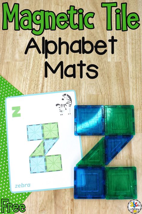 These Magnetic Tiles Lowercase Letter Mats are a fun way for your young learners to practice identifying and forming the letters of the alphabet. Click on the link to learn more! https://abcsofliteracy.com/magnetic-tiles-lowercase-letter-mats/ Practice Letters Preschool, Simple Literacy Activities For Preschool, Tk Ela Activities, Abc Math Activities Preschool, Alphabet Rescue Activities, Homeschool Letter Activities, Preschool Projects Ideas Learning, Letter Manipulative Activities, Letter Charts For Preschool