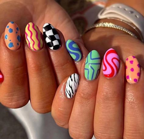 Nagellack Trends, Short Fake Nails, Bright Summer Nails, Cute Summer Nails, Nail Forms, Stick On Nails, Short Acrylic Nails, Nail Designs Summer, Artificial Nails