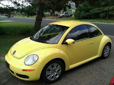 Slug bug yellow!!! Yellow Slug Bug, Yellow Bug Car, Yellow Beetle, Character Collage, Slug Bug, Bug Car, Vw New Beetle, Short Brown Hair, Beetle Bug