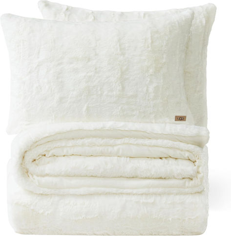 UGG 13711 Alondra Full-Queen 3-Piece Comforter Set Soft Cozy Bedding Faux Fur Comforter and Two Pillow Shams Luxury Blanket Set for Bedroom Accents, Full/Queen, Snow Ugh Blanket, Ugg Comforter Set, Ugg Label, Ugg Bedding, Faux Fur Comforter, Bedroom Accents, Off Shoulder Bridesmaid, Off Shoulder Bridesmaid Dress, Fur Comforter