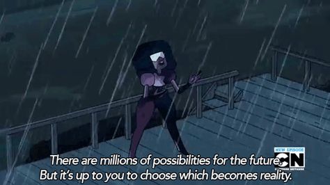 Steven Universe Quotes, Universe Videos, Die Simpsons, Garnet Steven Universe, I Love Rain, Universe Quotes, Cartoon Books, Senior Quotes, College Humor