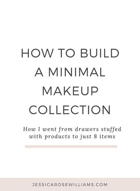 A minimalist makeup bag. All the make up I own and practical tips on how to build your own minimal makeup collection | minimalism | minimalist living tips | simple living | minimal makeup Minimal Makeup Collection, Minimalist Makeup Bag, Simple Beauty Routine, Minimalism Living, Makeup Collection Storage, Minimalist Living Tips, Makeup Collection Goals, Minimalist Makeup, Minimalist Beauty