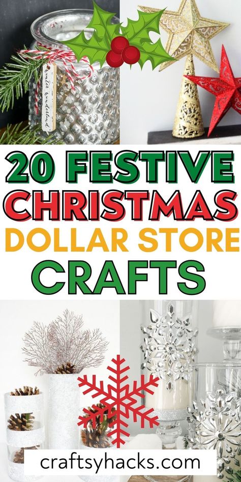 Cheap Christmas Crafts, Chrismas Crafts, Dollar Store Christmas Crafts, Storing Christmas Decorations, Christmas Crafts Diy Projects, Dollar Tree Christmas Decor, Inexpensive Christmas, Christmas Crafts To Sell, Diy Christmas Wreaths