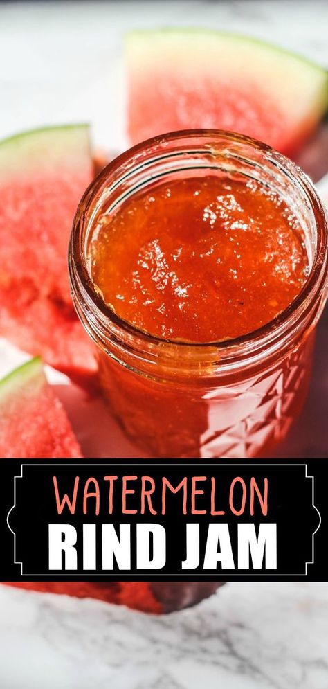 Watermelon Rind Jam, Watermelon Rind Preserves, Pickled Watermelon Rind Recipe, Watermelon Rind Recipes, Watermelon Jam, Pickled Watermelon Rind, Canning Jam Recipes, Watermelon Jelly, Red Watermelon