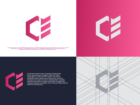 ce monogram by warehouse_logo Ce Logo Design, Electrical Logo, Tourism Logo, Ce Logo, Initials Logo Design, Geometric Logo, Initials Logo, Cool Lettering, Box Logo