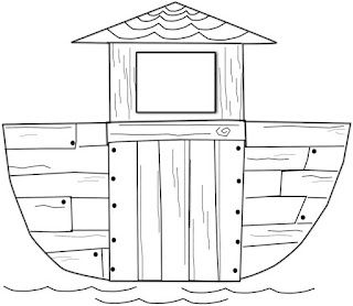 Free: Template for Noah's Ark Craft From Charlotte's Clips and Kindergarten Kids. Noah's Ark Craft, Bible Preschool, Construction Vbs, Noahs Ark Craft, Ark Craft, Bible Story Crafts, Preschool Bible, Church Nursery, Bible School Crafts