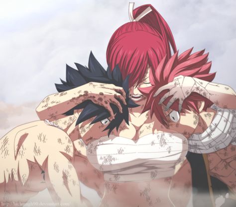 Natsu And Erza, Natsu And Gray, One Piece Fairy Tail, Fairy Tail Quotes, Fairy Tail Gray, Fairy Tail Family, Natsu Fairy Tail, Fairy Tail Love, Gray Fullbuster