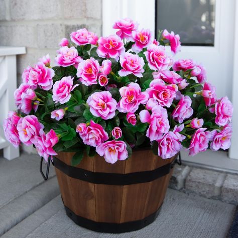 PRICES MAY VARY. Lifelike Outdoor Plants : These artificial outdoor camellia flowers look just like the real thing, adding natural beauty to your surroundings. UV-Resistant and No Fade: The artificial outdoor plants are made from high-quality silk materials for long-lasting, maintenance-free beauty. UV-resistant and no fade, ensuring vibrant colors even under the sun's harsh rays. All Seasons and Occasions: Perfect for gardens, patios, balconies, yard, window box, and more, these fake outdoor fl Fake Outdoor Flowers, Outside Flowers, Faux Outdoor Plants, Outside Planters, Pink Camellia, Camellia Flowers, Artificial Plants Outdoor, Patio Planters, Outdoor Flowers