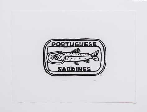 Portuguese Tattoo, Portuguese Sardines, Painted Mirror Art, Hugo Guinness, Velvet Paper, Mirror Painting, River House, White Velvet, Tattoos For Kids