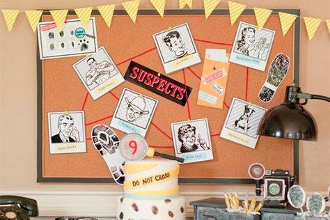 Auction Themes, Detective Party, Simple Birthday Party, Spy Party, Creative School Project Ideas, Photo Polaroid, Birthday Packages, Easy Birthday, Mystery Party