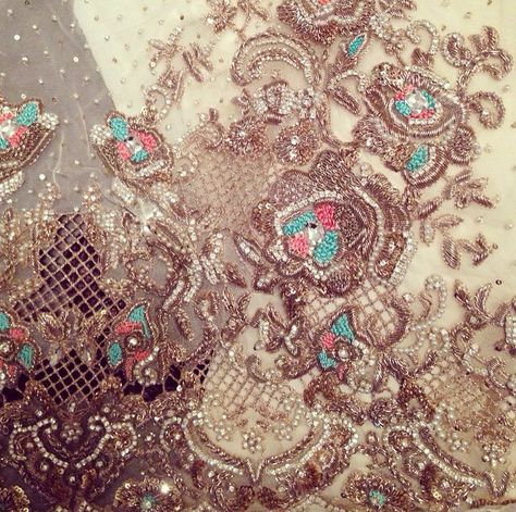 Bisma Kayani Bridal Pakistani, Eastern Dresses, Haute Couture Embroidery, Embroidery Fashion Detail, Clip Board, Embellishment Details, Tambour Embroidery, Beadwork Embroidery, Couture Embroidery