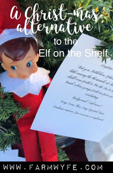 A Christ-mas Alternative to the Elf on the Shelf - The Farm Wyfe Journey To Bethlehem, The True Meaning Of Christmas, Christian Preschool, The Elf On The Shelf, God's Promise, Christmas Poems, Meaning Of Christmas, True Meaning Of Christmas, What Is Christmas