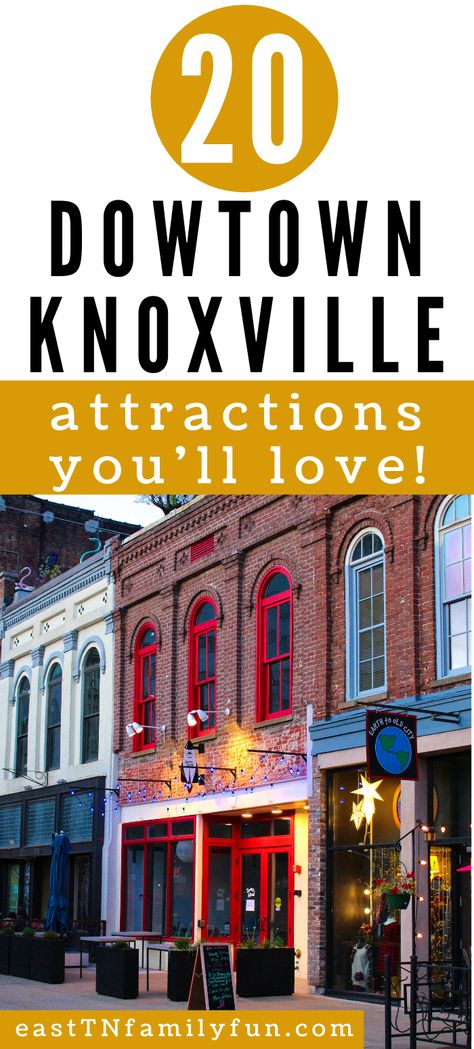 Things To Do In Knoxville, Gatlinburg Tennessee Restaurants, Aesthetic Nashville, Tennessee Aesthetic, Gatlinburg Tennessee Cabins, Tennessee Family Vacation, Nashville Tennessee Vacation, Gatlinburg Tennessee Vacation, Tennessee Attractions