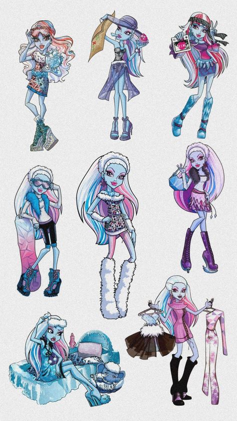 Abby Monster High Drawing, Abby Bominable Outfits, Abby Abominable Fanart, Abby Monster High Costumes, Abbey Monster High Costume, Abby Bominable Cosplay, Abby Abominable Outfits, Abby Bominable Costume, Abbey Bominable Cosplay