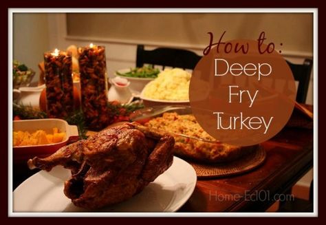 Countdown to Turkey Day: How to Deep Fry a Turkey Deep Fried Turkey Recipes, Turkey Injection, Christmas Eve Dinner Ideas, Easy Christmas Appetizers, Fried Turkey Recipes, Turkey Video, Whole Turkey Recipes, Deep Fried Turkey, Fall Feast