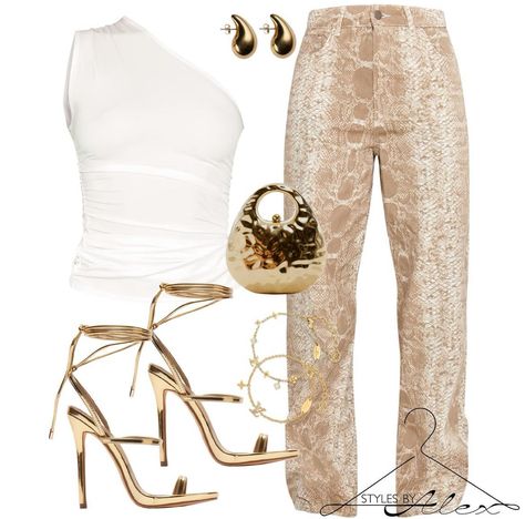 Gold Outfit Aesthetic, Grown Woman Style, Gold Birthday Outfit, White Party Outfit, Outfits For Black Women, Fit Board, Instagram Model Outfits, Throwing Fits, Gold Outfit