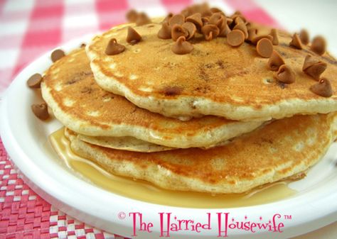 Housewife Recipes, Jar Mixes, Food Fails, Pancakes Breakfast, Pancakes From Scratch, Cinnamon Pancakes, Break Fast, Cinnamon Chips, Homemade Pancakes