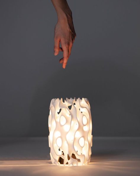 3d Print Lighting, 3d Printed Lamp Shade, Organic Lamps, 3d Print Lamp, Organic Lamp, 3d Printed Lamp, 3d Printed Pendant, Noah Taylor, Minimal Lamp