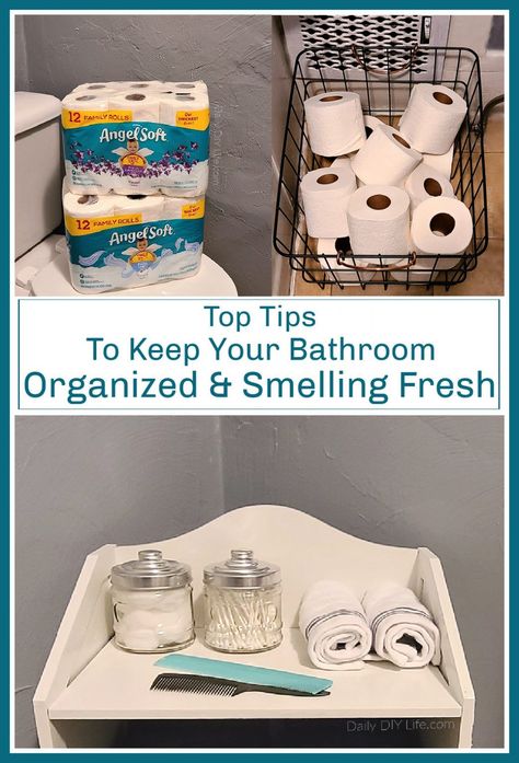 If you are looking for tips to keep your bathroom organized and smelling fresh all day long, you have come to the right place. With a house full of teenage/young adult boys, I know exactly where you are coming from. Our top Helpful Tips To Keep Your Bathroom Organized and Smelling Fresh can help. Smart, creative ways to tackle clutter and bathroom odor will make everyday bathroom struggles a thing of the past. #Sponsored #AngelSoftScentedTube #BathroomOrganizing #BathroomClutter #OrganizedLiving Teen Bathroom Ideas, Teenage Bathroom, Teen Bathroom, Teen Bathrooms, Bathroom Odor, Family Dollar, Organized Living, Fresh Linen, Diy Life