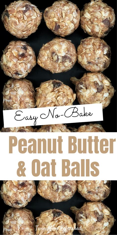 Peanut Butter Balls With Oatmeal, Oatmeal Peanut Butter Balls No Bake, Healthy Lunch Snacks For Adults, Quick And Easy Things To Make For A Snack, No Cook Peanut Butter Balls, No Bake Peanut Butter Oatmeal Balls Easy, No Bake Peanut Butter Oatmeal Balls, Quick Energy Snacks, Healthy Oatmeal Balls No Bake